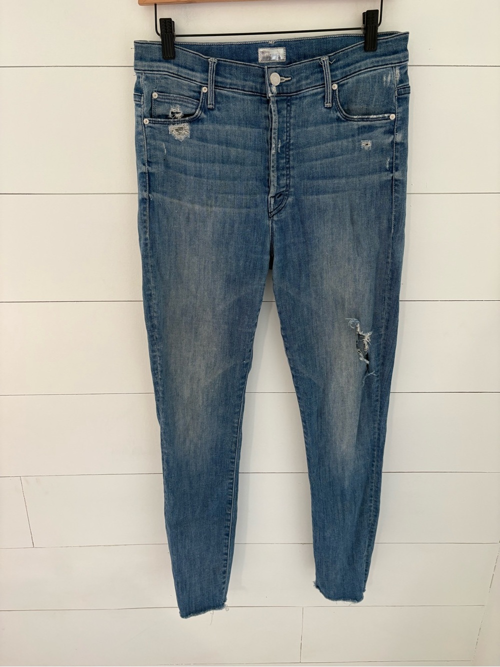 Mother The Stunner- Ankle Fray Denim Jeans